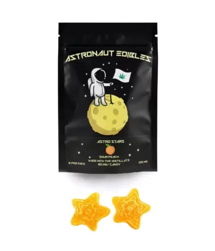 Astronaut Gummy Stars 50mg X 2 – Sour Peach